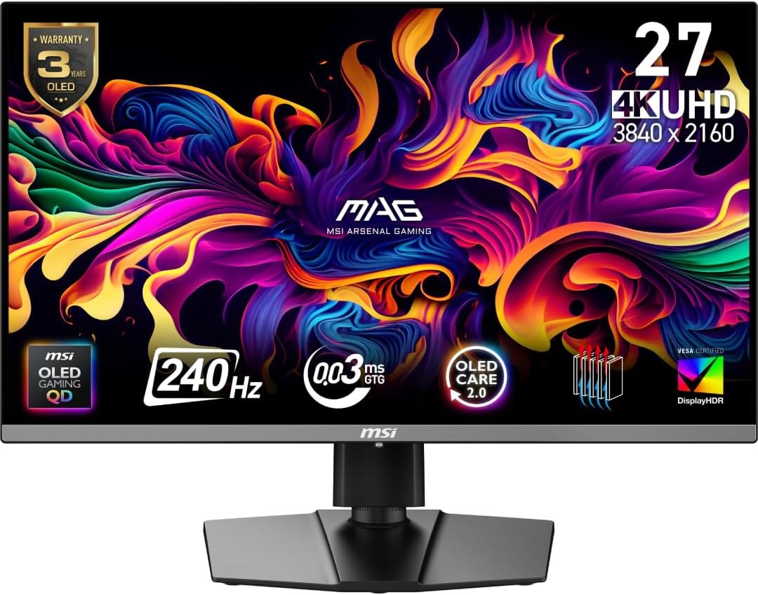 MSI MAG 272UP QD-OLED X24 4K OLED monitor