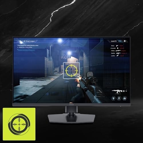 MSI MAG 322URDF E16 showing a console game on screen